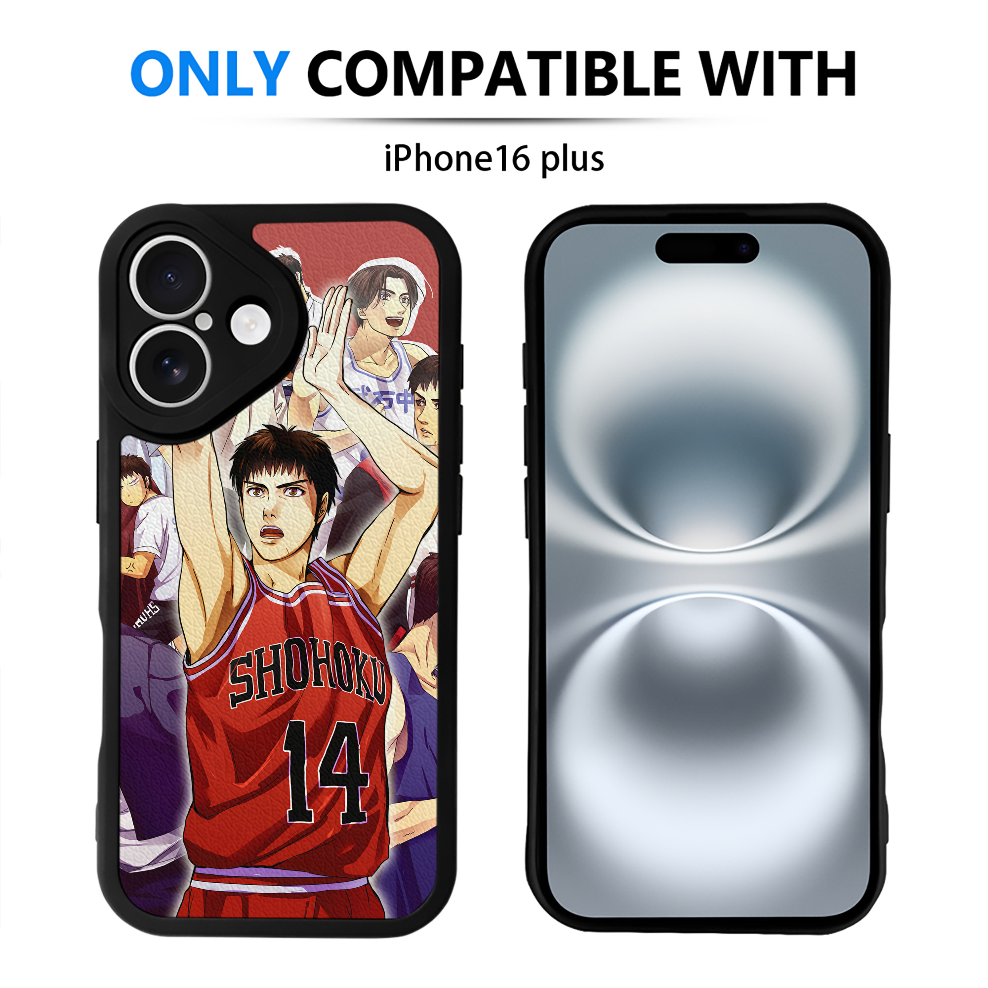 （画像用） SLAM DUNK／スラムダンク 【iPhone 16シリーズ対応】シリコンスマホケース（レザー調） 材質：シリコン